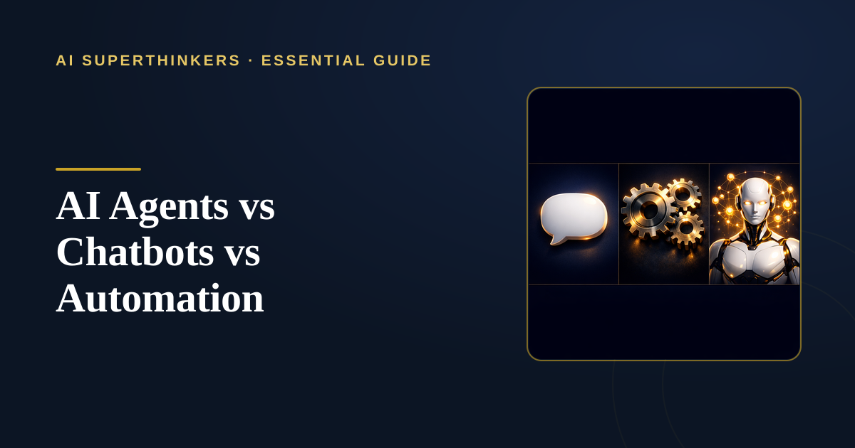 You are currently viewing AI Agents vs Chatbots vs Automation: What’s the Difference?
