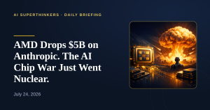 Read more about the article AMD Drops $5B on Anthropic. The AI Chip War Just Went Nuclear.