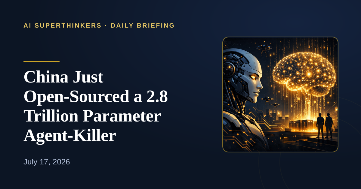 You are currently viewing China Just Open-Sourced a 2.8 Trillion Parameter Agent-Killer