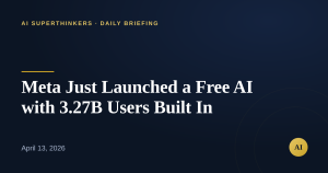 Read more about the article Meta Just Launched a Free AI with 3.27B Users Built In