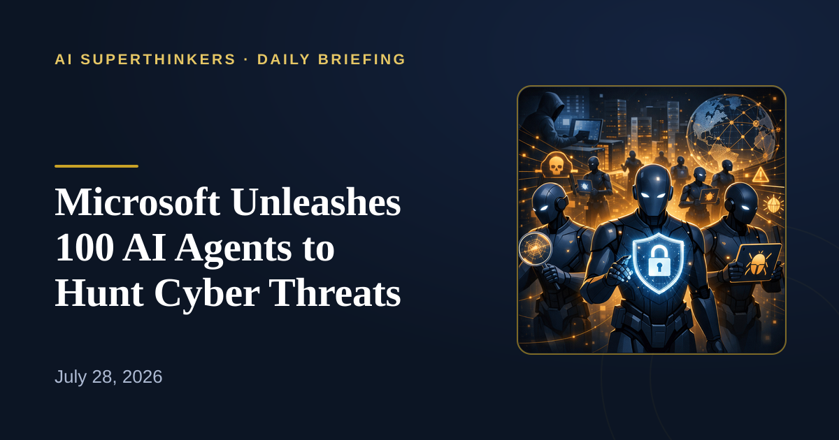 You are currently viewing Microsoft Unleashes 100 AI Agents to Hunt Cyber Threats