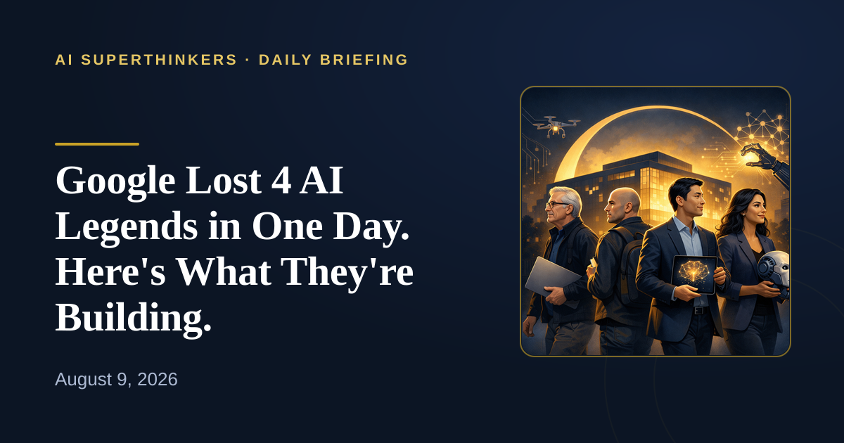 You are currently viewing Google Lost 4 AI Legends in One Day. Here’s What They’re Building.