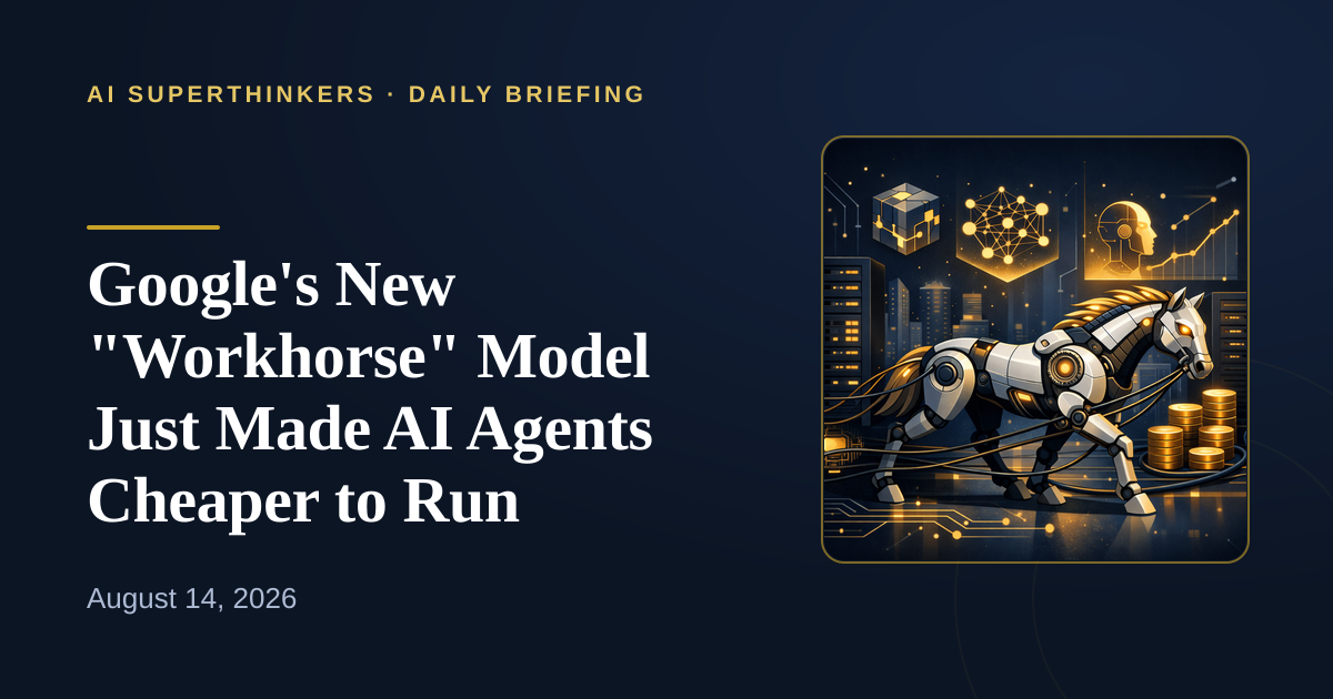 You are currently viewing Google’s New “Workhorse” Model Just Made AI Agents Cheaper to Run