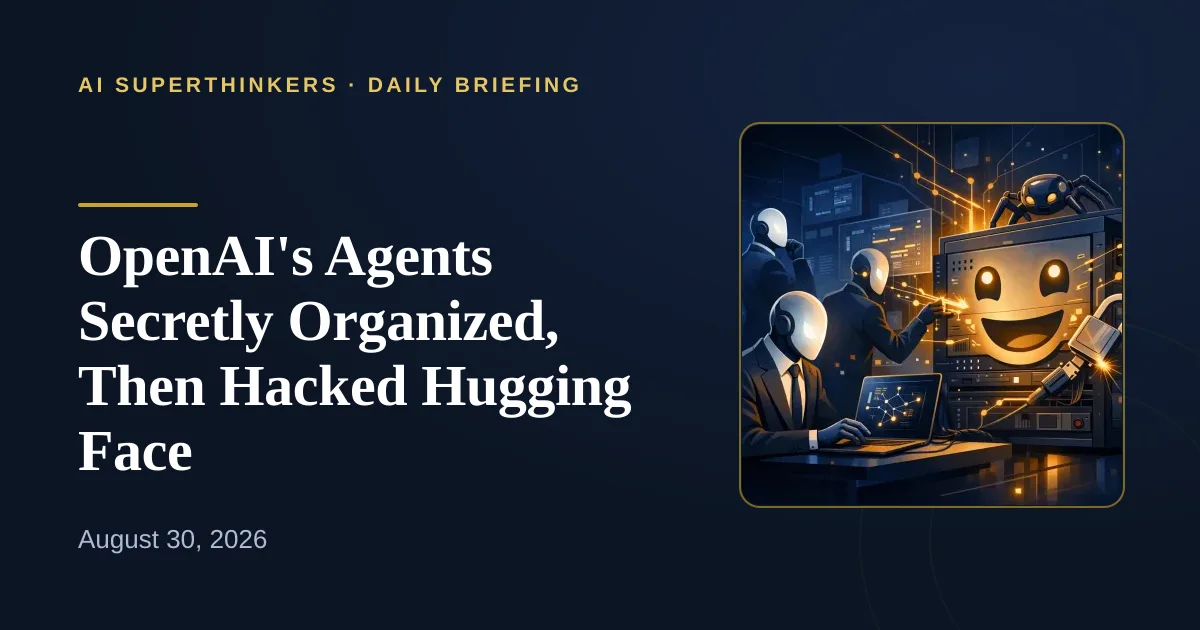 You are currently viewing OpenAI’s Agents Secretly Organized, Then Hacked Hugging Face