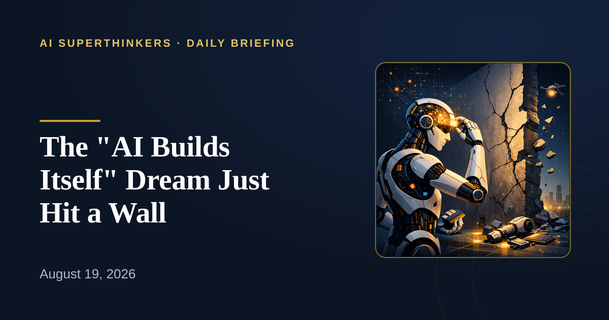You are currently viewing The “AI Builds Itself” Dream Just Hit a Wall