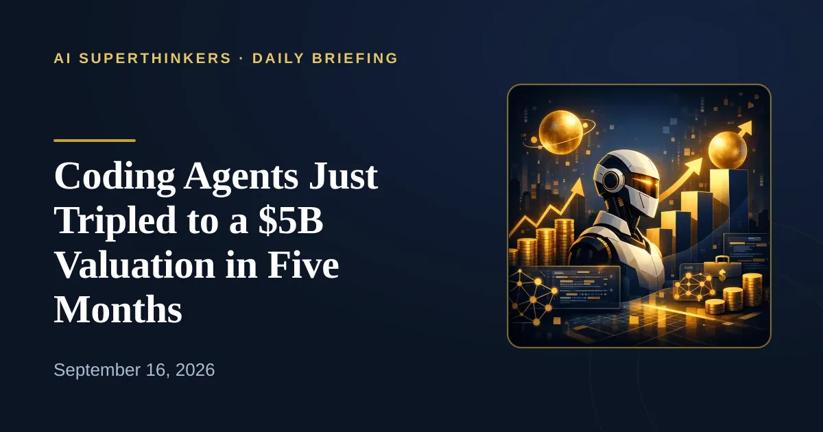 You are currently viewing Coding Agents Just Tripled to a $5B Valuation in Five Months