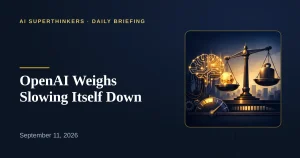 Read more about the article OpenAI Weighs Slowing Itself Down