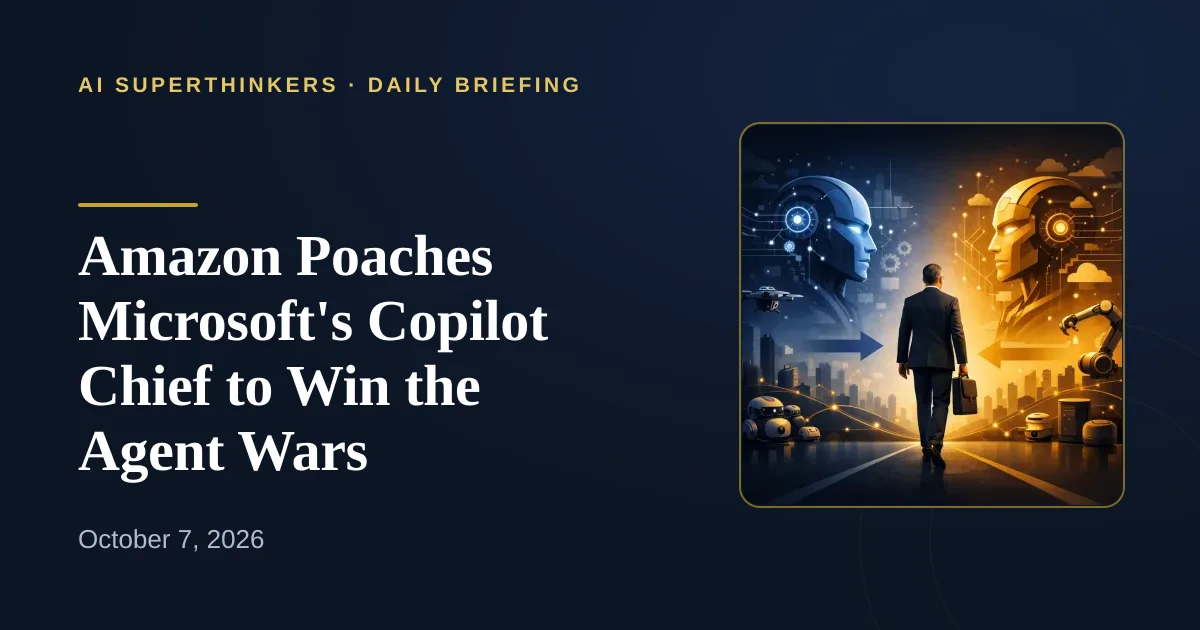 You are currently viewing Amazon Poaches Microsoft’s Copilot Chief to Win the Agent Wars