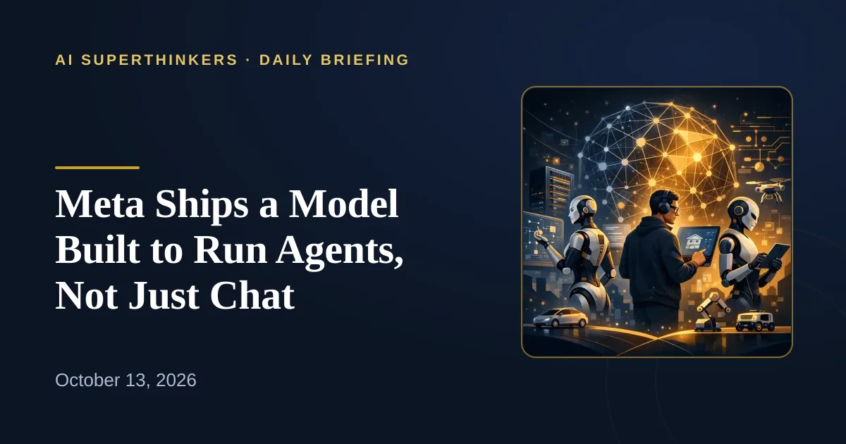 You are currently viewing Meta Ships a Model Built to Run Agents, Not Just Chat