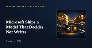 Read more about the article Microsoft Ships a Model That Decides, Not Writes