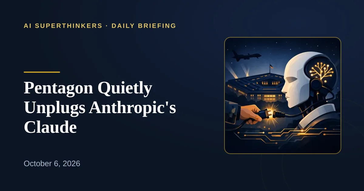 You are currently viewing Pentagon Quietly Unplugs Anthropic’s Claude