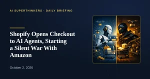 Read more about the article Shopify Opens Checkout to AI Agents, Starting a Silent War With Amazon